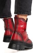 GHETE ROSII PIELE NATURALA 8PC003