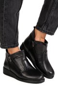 GHETE NEGRE PIELE NATURALA 9PC00