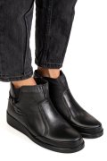 GHETE NEGRE PIELE NATURALA 7PC04