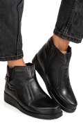 GHETE NEGRE PIELE NATURALA 7PC04