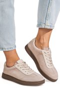 PANTOFI SPORT BEJ PIELE NATURALA INTOARSA FSP001-969