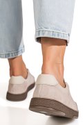 PANTOFI SPORT BEJ PIELE NATURALA INTOARSA FSP001-969