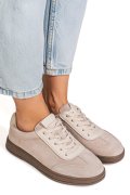 PANTOFI SPORT BEJ PIELE NATURALA INTOARSA FSP001-969