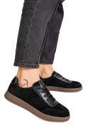 PANTOFI SPORT NEGRI PIELE NATURALA INTOARSA FSP001-969