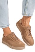 PANTOFI SPORT KHAKI PIELE NATURALA INTOARSA TSP2646