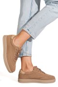 PANTOFI SPORT KHAKI PIELE NATURALA INTOARSA TSP2646