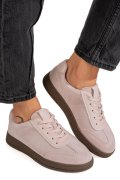 PANTOFI SPORT ROZ PIELE NATURALA INTOARSA FSP001-969