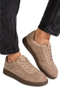 PANTOFI SPORT KHAKI PIELE NATURALA INTOARSA FSP001-969