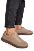 PANTOFI SPORT KHAKI PIELE NATURALA INTOARSA FSP001-969