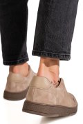 PANTOFI SPORT KHAKI PIELE NATURALA INTOARSA FSP001-969