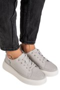 PANTOFI SPORT GRI PIELE NATURALA JPCY3285