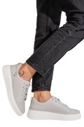 PANTOFI SPORT GRI PIELE NATURALA JPCY3285