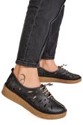 PANTOFI NEGRI PIELE NATURALA 2PC000