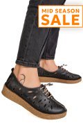 PANTOFI NEGRI PIELE NATURALA 2PC000