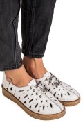 PANTOFI ALBI PIELE NATURALA 2PC000