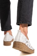 PANTOFI ALBI PIELE NATURALA 2PC000