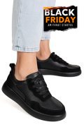 PANTOFI SPORT NEGRI PIELE NATURALA TPC2651