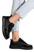 PANTOFI SPORT NEGRI PIELE NATURALA TPC2651