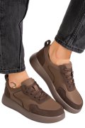 PANTOFI SPORT COFFEE PIELE NATURALA TPC2651