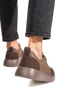 PANTOFI SPORT COFFEE PIELE NATURALA TPC2651