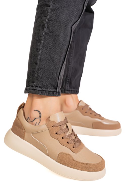 Pantofi sport khaki piele naturala tpc2651