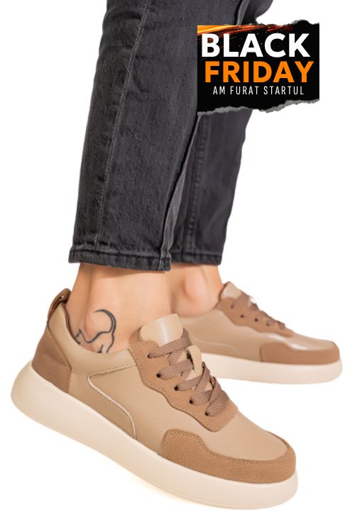 Pantofi sport khaki piele naturala tpc2651