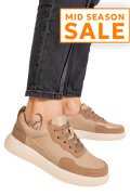 PANTOFI SPORT KHAKI PIELE NATURALA TPC2651
