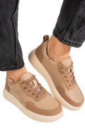 PANTOFI SPORT KHAKI PIELE NATURALA TPC2651