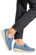 MOCASINI ALBASTRI PIELE NATURALA 0PC1MM