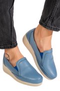 MOCASINI ALBASTRI PIELE NATURALA 0PC1MM