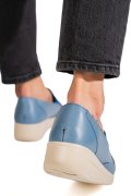 MOCASINI ALBASTRI PIELE NATURALA 0PC1MM