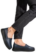 MOCASINI ALBASTRI PIELE NATURALA 1PC987