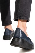 MOCASINI ALBASTRI PIELE NATURALA 1PC987