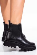 GHETE NEGRE PIELE NATURALA VB375208