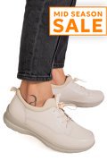 PANTOFI SPORT BEJ PIELE NATURALA QSPL1069