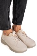 PANTOFI SPORT BEJ PIELE NATURALA QSPL1069