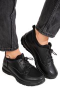 PANTOFI SPORT NEGRI PIELE NATURALA QSPL1069