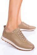 PANTOFI SPORT KHAKI PIELE NATURALA F002-642