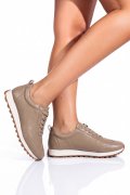 PANTOFI SPORT KHAKI PIELE NATURALA F002-642