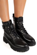 GHETE NEGRE PIELE NATURALA VB254207