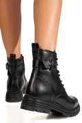 GHETE NEGRE PIELE NATURALA VB254207