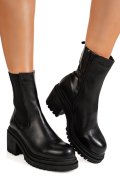 GHETE NEGRE PIELE NATURALA ERRE05
