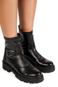 GHETE NEGRE PIELE NATURALA TS77IMA2067