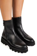 GHETE NEGRE PIELE NATURALA VB375206