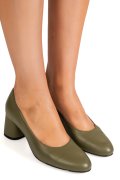 PANTOFI OLIVE PIELE NATURALA 1S77692