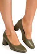 PANTOFI OLIVE PIELE NATURALA 1S77692
