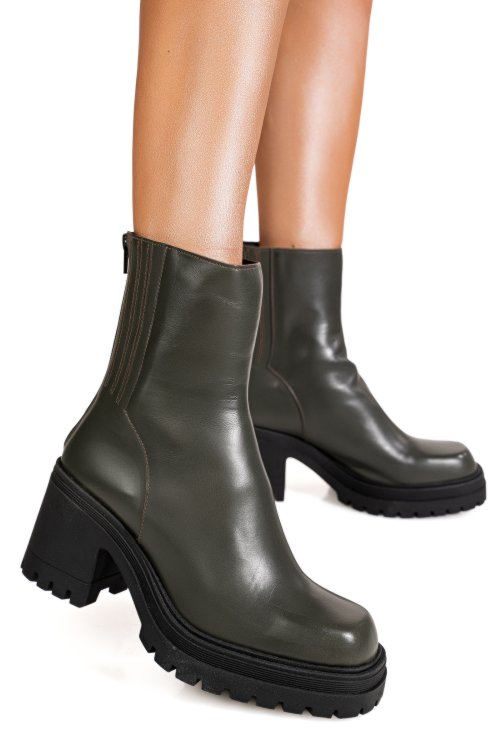 Ghete verzi piele naturala 2s772123