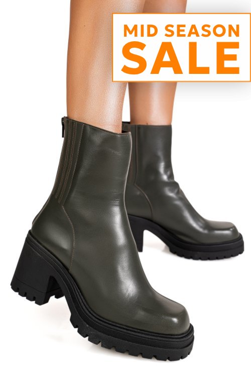 Ghete verzi piele naturala 2s772123