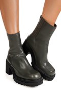 GHETE VERZI PIELE NATURALA 2S772123