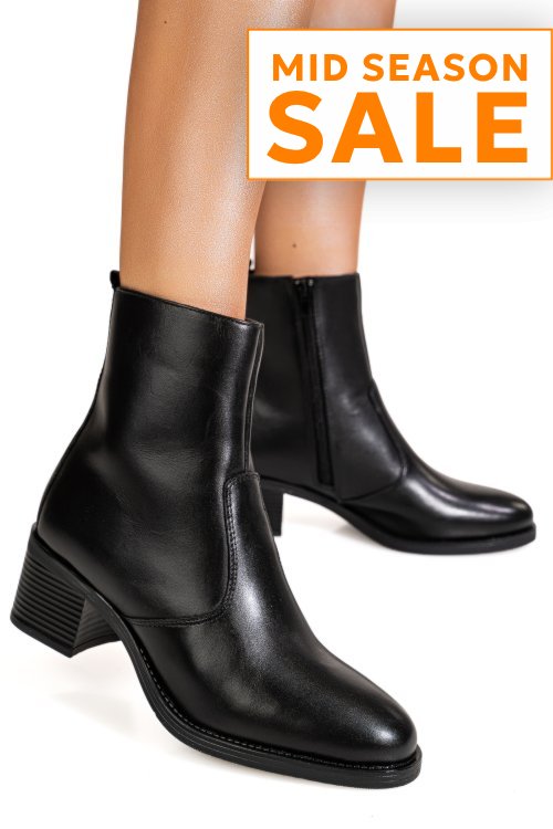 Ghete negre piele naturala vb264201